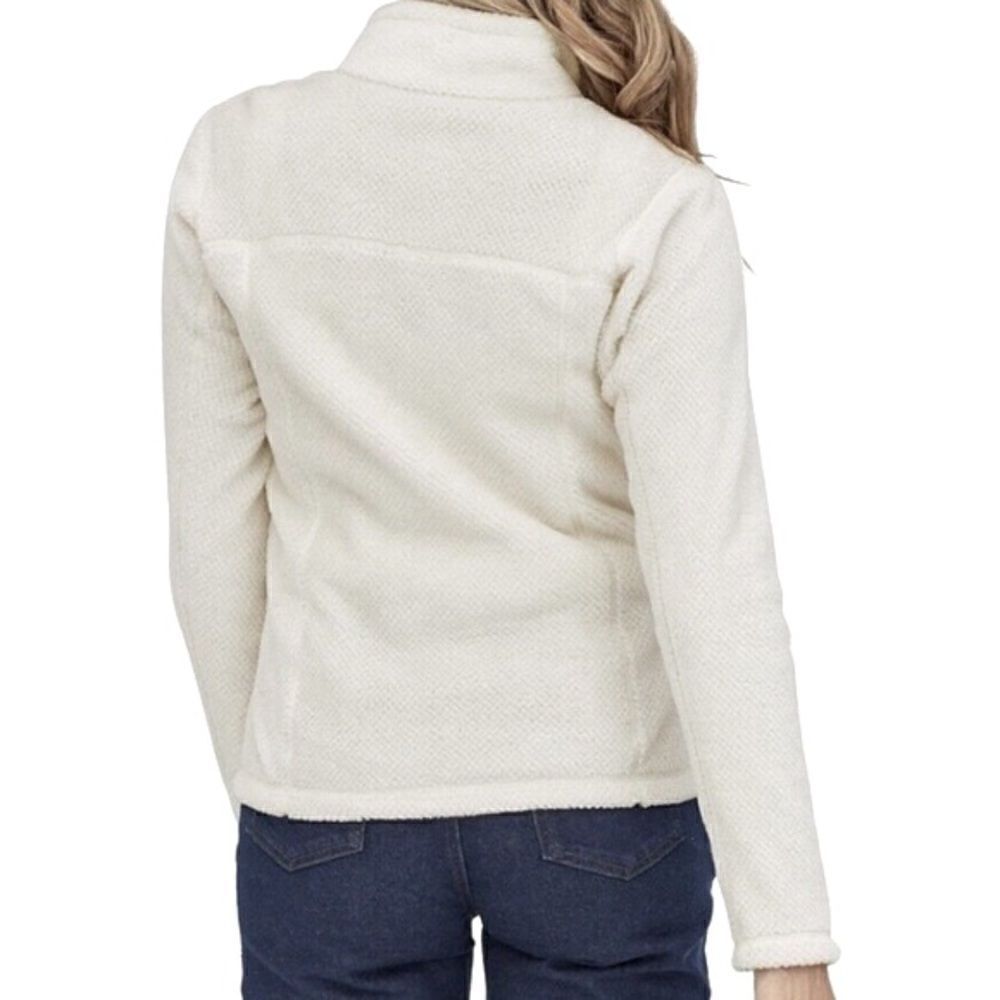 Patagonia RE-TOOL White Cream Quarter Snap Fleece Polartec Performance Pullover - Picture 3 of 16
